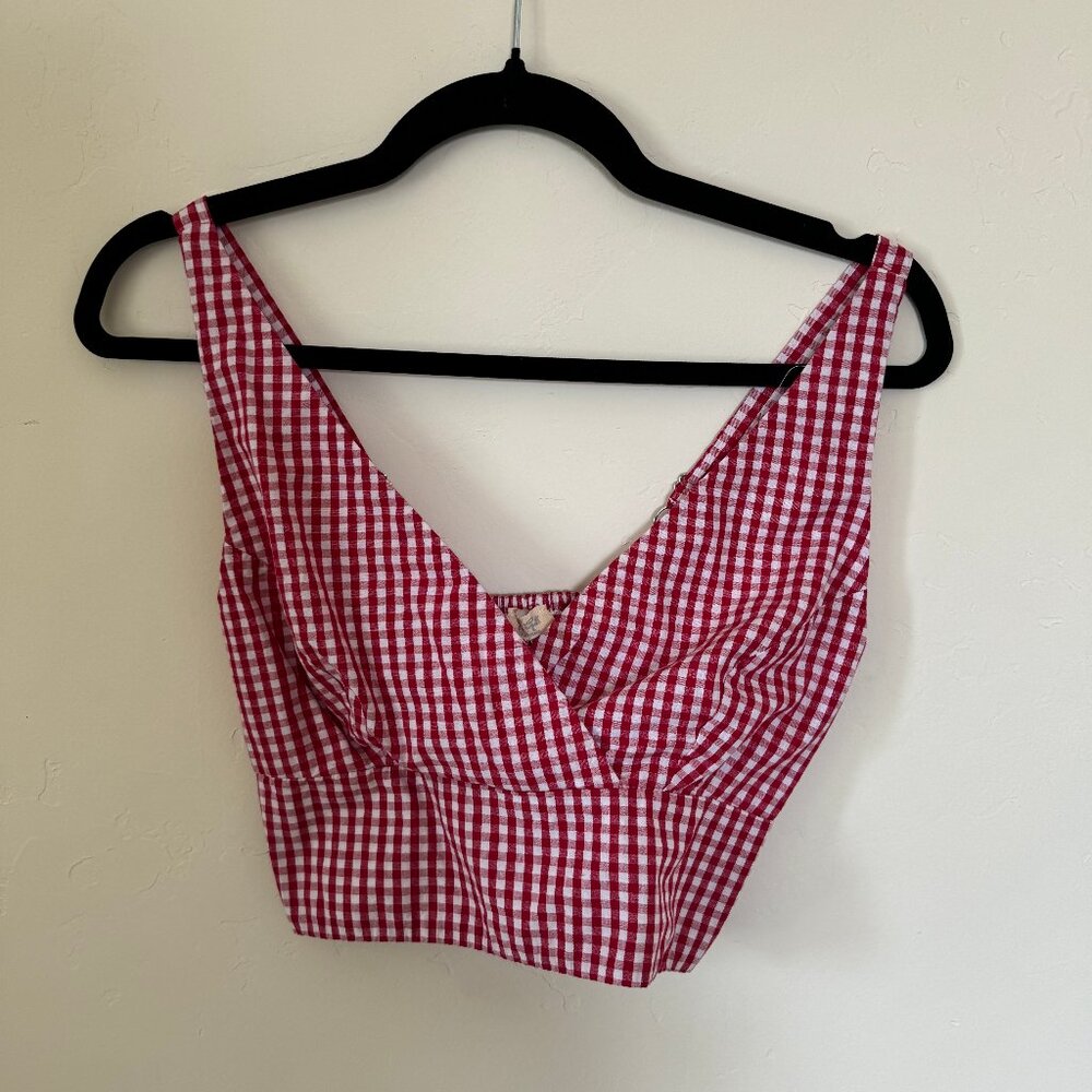 Gingham Crop Top